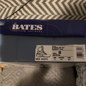 Bates Men's Desert Tan Military Boots Size 8